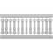 Ekena Millwork Fiberthane Oxford Balustrade Railing Kit, Style N (7 1/2" On-Center Spacing to Pass 4" Sphere Code) BALK42X096OXN - alternate 2